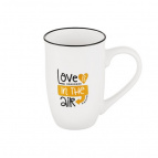 Кружка 535 мл 14*9*13,3 см "Love is in the air" NEW BONE CHINA