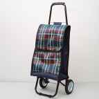 Тележка багажная   DT-23 синий с бордовым 50 кг метал. колеса