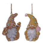 Фигурка декоративная подвесная "Гном",  L5 W4 H7 см, 2в.