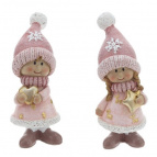 Фигурка декоративная "Мальчик/Девочка", 2в., L3,5 W3 H9