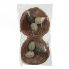 Изделие декоративное "Гнездо пасхальное", набор из 2-х шт., L17 W9 H2 см