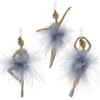 Изделие декоративное подвесное "Балерина", 3 в., L4 W1,5 H12 см, 3в.