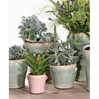 596123 Кашпо керам. Kübel Donna d19 h15.5 см розовый (ш/к 9377)