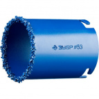 Кольцевая коронка ЗУБР "ПРОФЕССИОНАЛ" c карбид-вольфрамовым нанесением, 53 мм, высота 55 мм