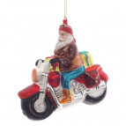 Украшение новогоднее "Дед Мороз на байке", L12,5 W5 H11,5 см