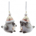 Фигурка декоративная подвесная "Птичка",   L3 W5 H5 см, 2в.