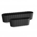 DDEC400-S433 Балконный ящик Боарди Ø38,3*14,4; выс.13 см 4,9 л антрацит (antracytowy)