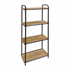 Этажерка 4-ярусная напольная (чёрная)