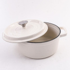 40629 Кастрюля чугун 2,6 л эмаль/покрытие белая MB (х2)