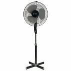 Вентилятор напольный DELTA DL-005N, черный с серым,  min=4 шт  (4)