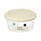 Контейнер для продуктов "Asti" круглый 0,5л (светло-бежевый)