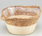 Корзина плетеная (рогоз): D30xH18 BD20, 1 шт. (ш/к 5528) Б