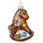 Украшение новогоднее "Лошадка", L7 W3,5 H10 см