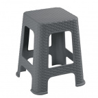 Табурет "Ротанг" h45 см (серый)