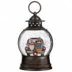 Изделие декоративное "Фонарь" (подсвет., вьюга, 3хААА), L13 W7,5 H25 см