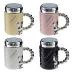 Кружка с крышкой, 380 мл, L13 W8 H13 см, 4в.