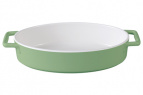Форма керам овал 32х17,5х6,5см зеленый Twist TM Appetite