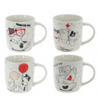 Кружка (кратность 6 шт), 350 мл, L11,5 W8,5 H9 см, 4в., (сорт 1,2)