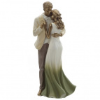 Фигурка декоративная "Влюбленная пара", L10,5 W7,5 H23,5 см