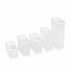 Набор емкостей для сыпучих продуктов "Лайн" (белый)