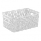 Корзинка "Вязь" 3л 235х173х105мм (белый)