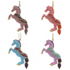 Фигурка декоративная подвесная "Лошадка", L7,5 W1,5 H4,5 см, 4в.