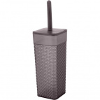 Комплект WC NEO LUXE (подставка + ёрш) дымчатый кварц