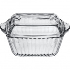 Borcam"жаропр.посуда квад.с рифл.крыш.1000 сс /4 59039