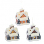 Украшение новогоднее "Домик" с подсветкой L6,5 W5 H8 см (2хLR44, не прилаг.), 3в