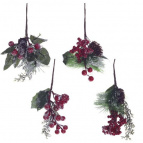 Новогоднее украшение Ветка, H21 см, 4в. (без инд.упаковки)