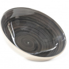 АЭРОГРАФ СЕРЕБРО, тарелка глубокая 180мм 590мл, гофрокороб по 6 шт.