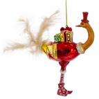 Украшение новогоднее "Страус", L10 W4 H15 см