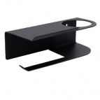 Держатель для туалетной бумаги 3 в 1 (черный)