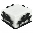 Салфетница  "Мустанг". Размер 12,5х12,5х7 см. NEW (только кратно упаковке)