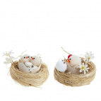Изделие декоративное "Гнездо пасхальное", L7,5 W7,5 H5 см, 2в.