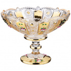 Конфетница "Lefard Gold Glass" 19,5*19,5 См. Высота=15 См.