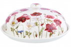 Блинница 23*23*9,5 см "Маки" NEW BONE CHINA