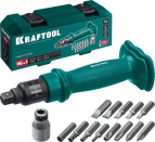 ударно-поворотная отвертка 15 предм.,   KRAFTOOL ID-15,  (25550-Н10)