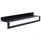 Полка настенная "Line" 50см с полотенцедержателем (черный)