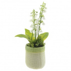 Цветочная композиция "Ландыши", L11 W8 H20 см