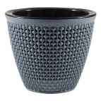 КШ-7944 Кашпо Ротанг Антрацит d17 h14,5см 2,25л.