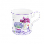Кружка "Лаванда" 10,5*8*7,5 см 170 мл, NEW BONE CHINA