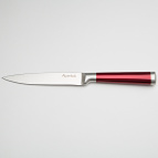 Универсальный нож из нержавеющей стали с красной ручкой "Burgundy" 5" (12,7 см)