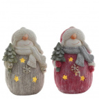 Фигурка декоративная "Снеговик" (подсветка, 3хААА, не прилаг.), L25 W17 H40 см, 2в.