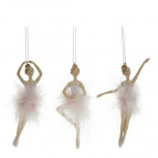Изделие декоративное подвесное "Балерина", 3 в., L3,5 W1,5 H12 см, 3в.