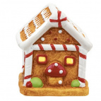 Фигурка декоративная с подсветкой "Домик пряничный", L6,5 W6 H7,5 см,  LR44 2 шт.