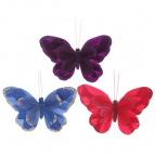 Изделие декоративное "Бабочка", L13 W14 H3 см, 3в.