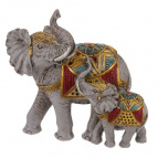 Фигурка декоративная "Слоны", L19 W10 H19,5 см