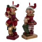 Изделие декоративное подвесное "Мальчик/Девочка", L7 W4 H14 см, 2в.