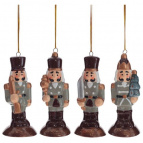 Украшение новогоднее "Щелкунчик",  L5 W5 H11 см, 4в.